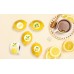 BignzwPlay 500 PCS Lemon Cutie Themed Stickers,Yellow Round Candy Sticker/Clementine Fruit/Baby Shower/Orange Clementine Birthday Party Decorations Supplies Favors Lemon Party Stickers