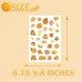 BignzwPlay 760+ PCS Little Orange Cutie Themed Stickers,Tangerine Theme/Clementine Fruit/Baby Shower/Orange Clementine Birthday Party Decorations Supplies Favors Stickers